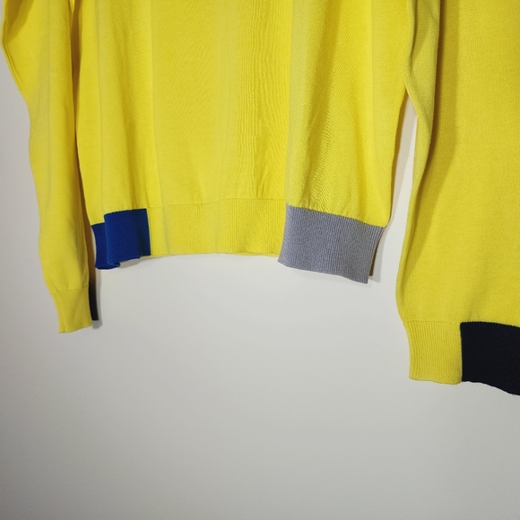 SUN 68 yellow sweater 100% cotton - Picture 9 of 9